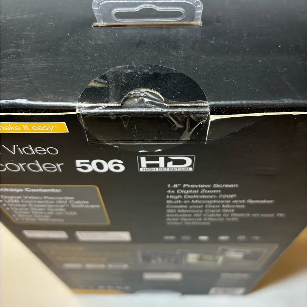 Vivitar 506 Red Digital Video Recorder - HD Pocket Camcorder